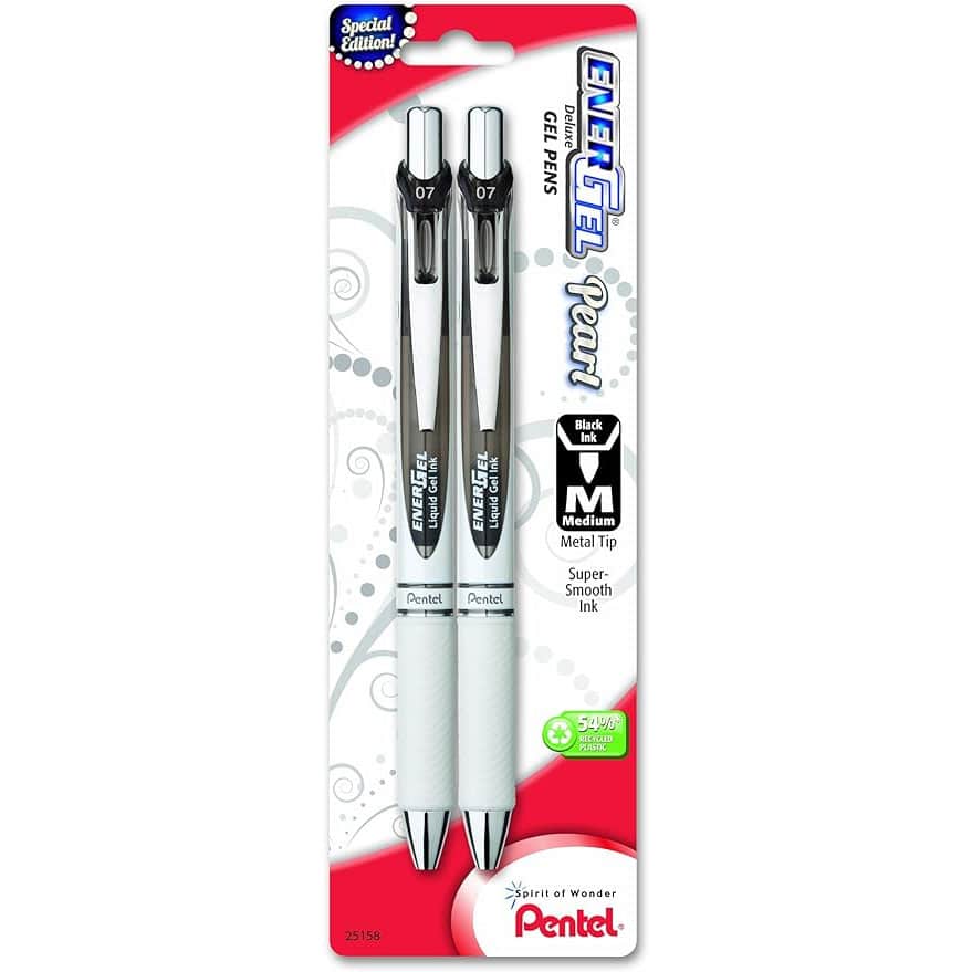 Pentel RSVP Ballpoint Pen, Fine Line, Blue Ink, 5 Pack (BK90BP5C)